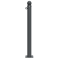 Ornamental bollard | Series 474B | � 76 mm | stationary, to be fixed by plugswith base plate 100 x 150 mm | without lock | with 1 eyelet